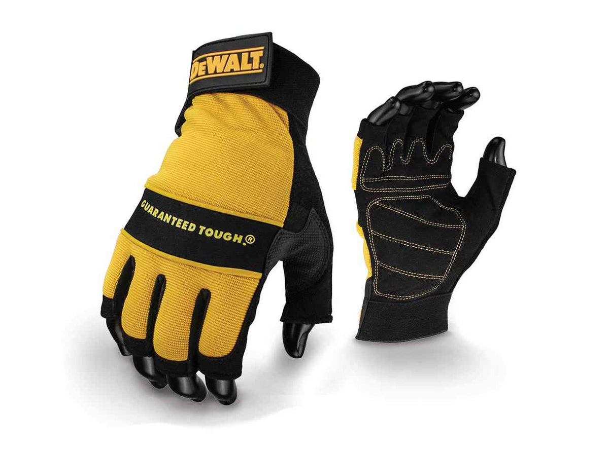 DeWalt DPG23L-EU 1/2 Synthetic Padded Leather Palm Gloves Large