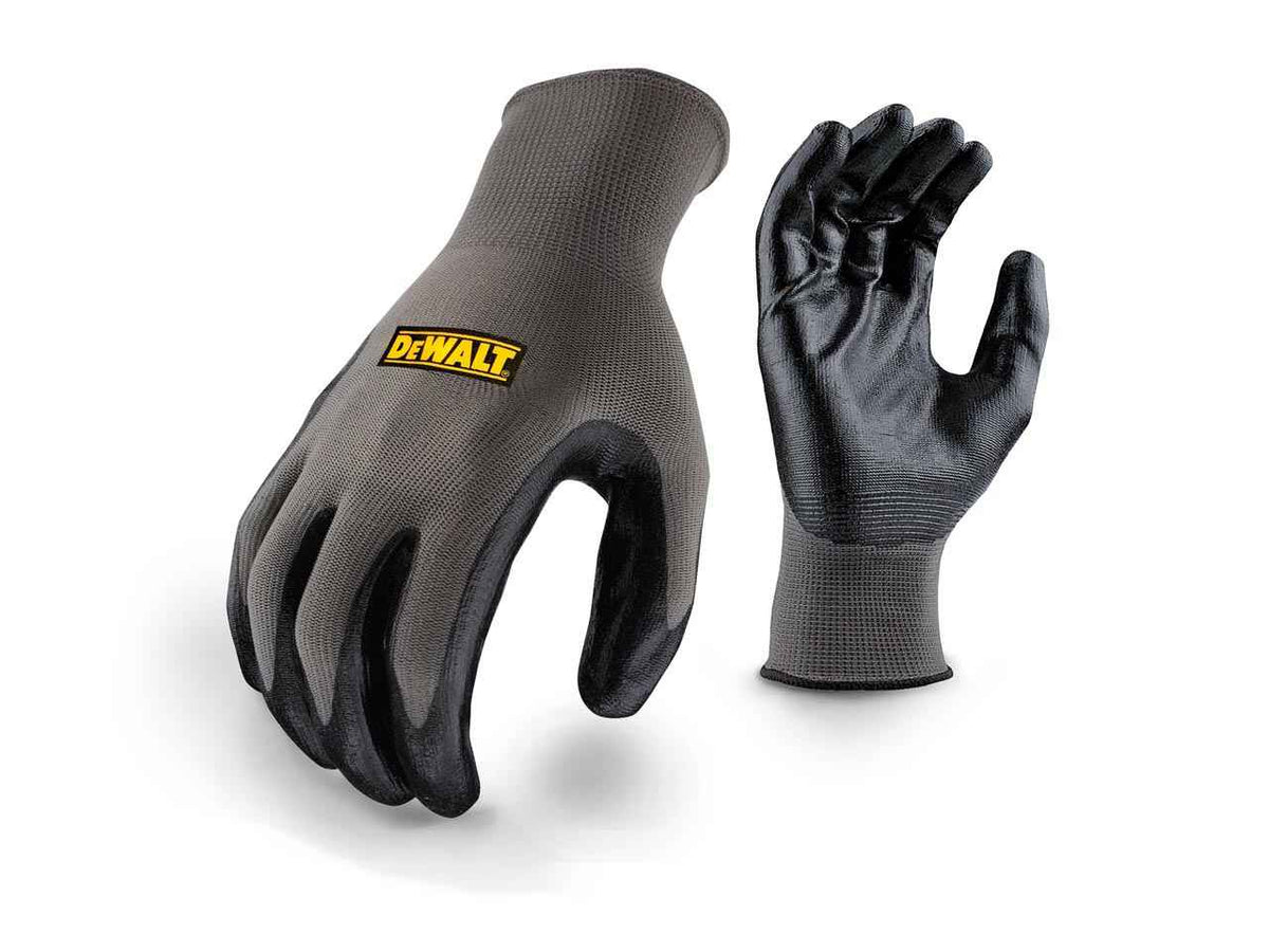 DeWalt DPG66L-EU Nitrile Nylon Work Gloves Grey/Black Large