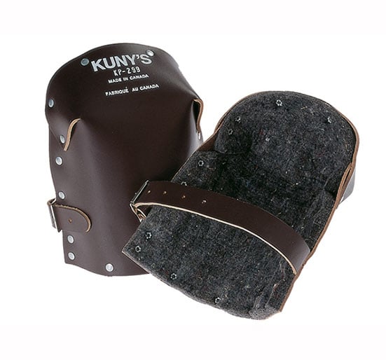 Kuny's KP299 Heavy-Duty Leather Thick Felt Knee Pads - Heavy Duty Leather Thick Felt