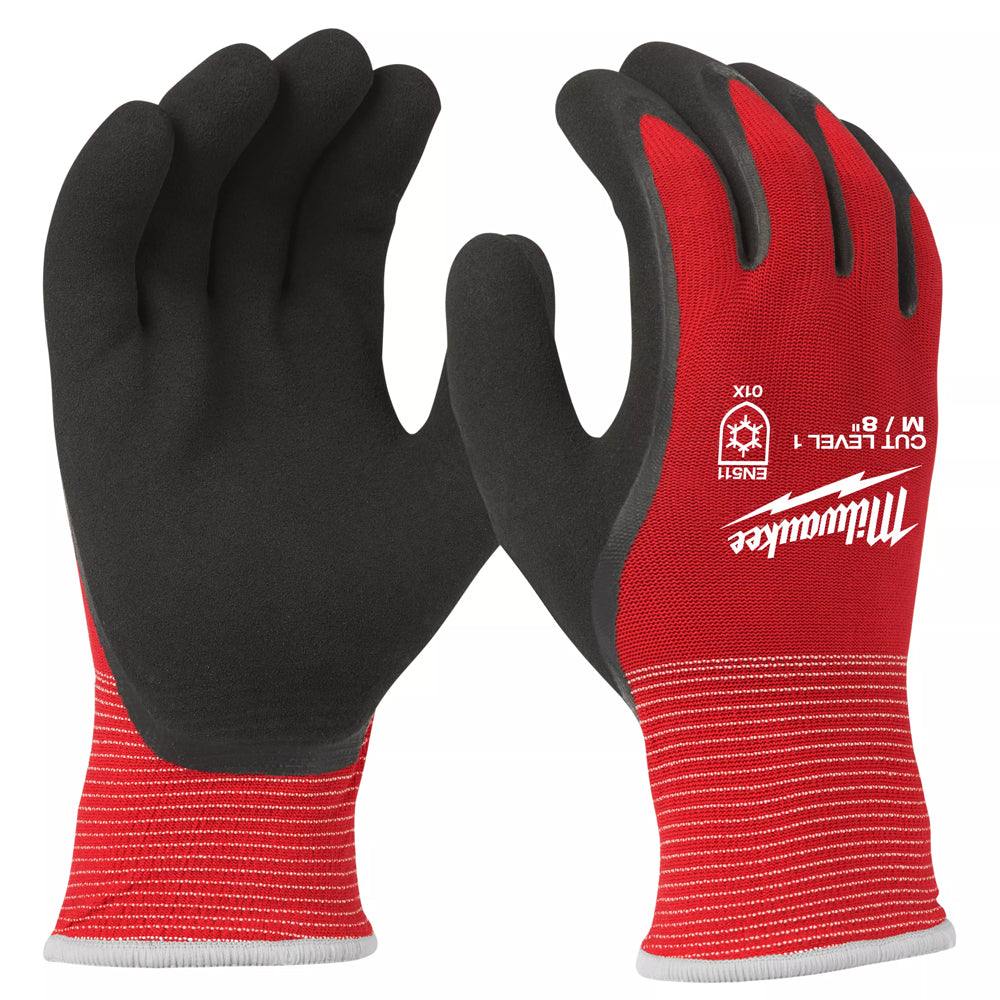 Milwaukee Cut Resistant Level 1 Dipped Winter Gloves