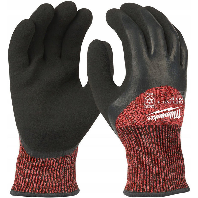 Milwaukee Cut Resistant Level 3 Dipped Winter Gloves
