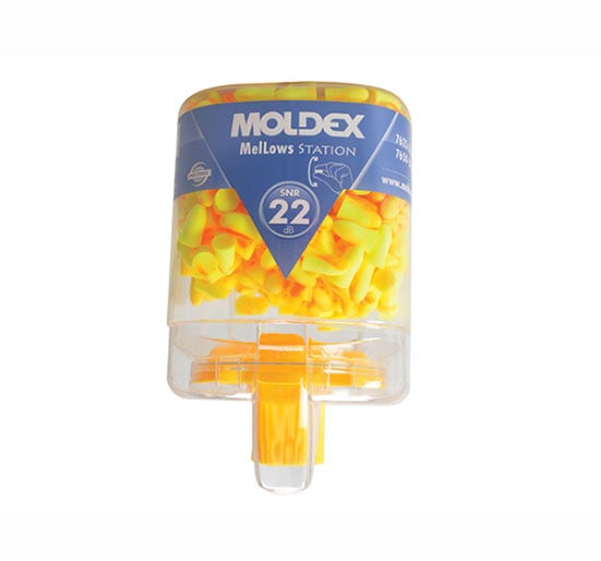Moldex Disposable Foam Earplugs Mellows Station 250 Pairs SNR 22 - Pack of 250 Pairs
