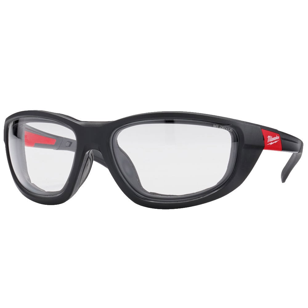 Milwaukee Premium Safety Glasses Clear w/Gasket - Fog-Free Lenses - 4932471885