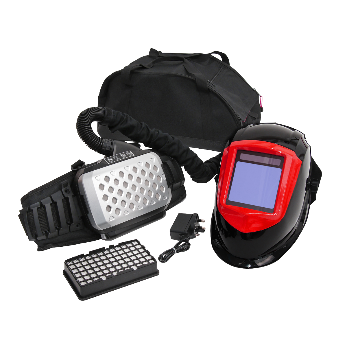 Sealey PWH615 Welding Helmet with Powered Air Purifying Respirator (PAPR) Auto Darkening
