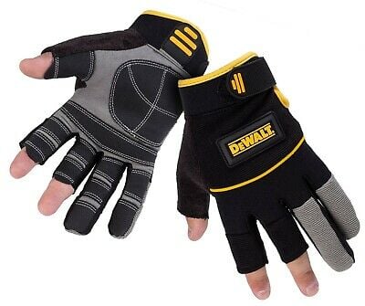 DeWalt DPG24L-EU Fingerless Framers Gloves Black/Yellow