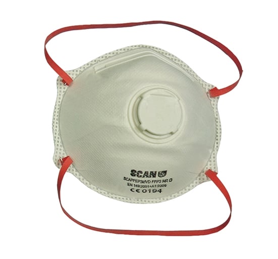 Scanning Line Mask Scan Moulded Disposable Valved Masks (Pack of 2) - Pack of 2 – Trade ...