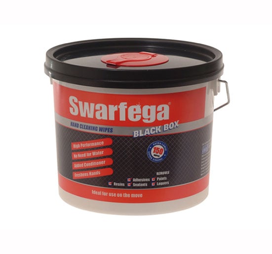 Swarfega Black Box Heavy-Duty Trade Hand Wipes (150) - 150 Wipes